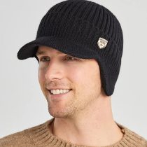כובע צמר מעוצב לגברים עם מחמם אוזניים