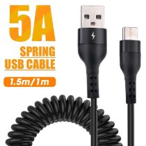 כבל טעינה קפיצי USB מהיר 5A