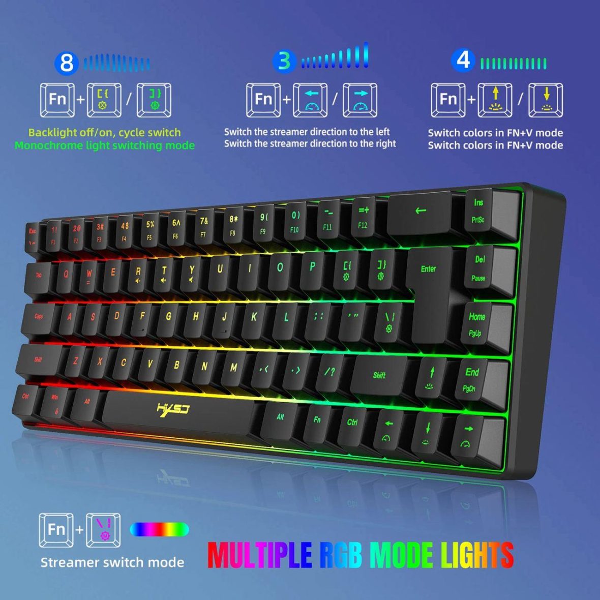 מקלדת גיימינג HXSJ V200